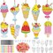 30‑Pack DIY Ice Cream Suncatcher Craft Kit | Paint Your Own Summer Window Art, Hanging Ornaments for Kids' Birthday Party Favors, Home Decor & Gifts